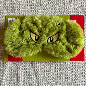 Green Fuzzy Grinch Eye Mask
